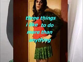 shy crossdresser's hidden intimate moment