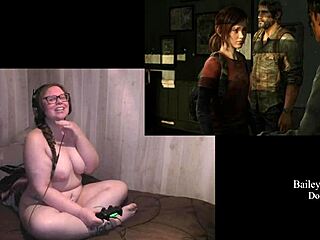 Tattooed Brunette’s Naked Last of Us Play Part 2