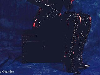 arya grander’s fiery latex clip