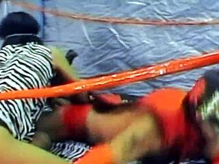 Masked Wrestler Dragonfly Teases Adriana Milano