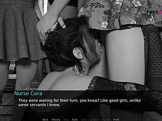 Nurse Cora’s Vampire Group Fuck At Manor