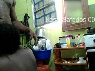 Big Cock Blowjob in the Kitchen Scene