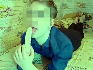 Gay Fetish Deepthroat Shocks with Banana