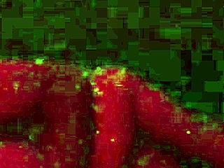 middle-aged woman peaks at home