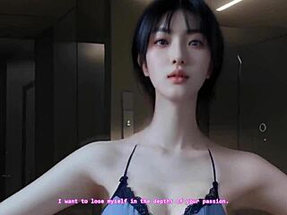 3D Asian Girl in Action