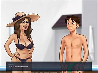 Anime babe heats up Summertime Saga