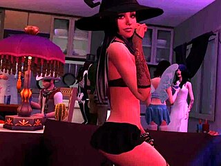 Jozie’s Dark Halloween Tease In Sims 4
