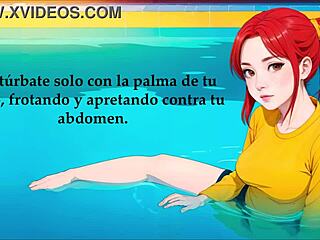 Hentai Joi’s Naughty Poolside Tease In Spanish
