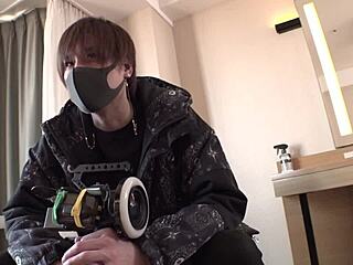 what's behind this japanese babe's tempting handjob?
