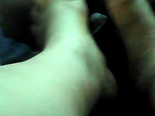 arousing footjob with sticky cum finish