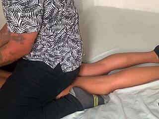 I overpowered my stepsister with rough massage