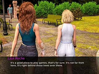 Walking with Two Alluring Teens for Pleasure