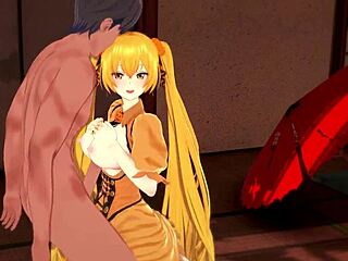 3D Hentai with Seductive Miku