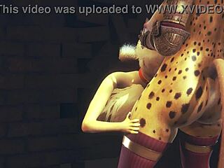 Young Fox Sucks Futanari Dicks For Cum