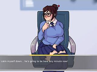 naughty teacher’s hentai tease on camera