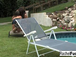 Rachel and friends in steamy group