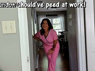 Cheeky hotties pissing jeans in real female desperation 2023