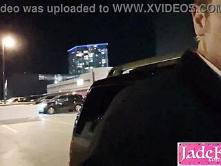 Blonde's daring public facial moment