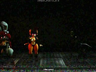 Monster cock pounds in fnaf hentai parody game