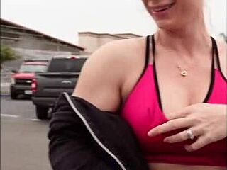 Fit Milf Fucked Hard In Car After Gym