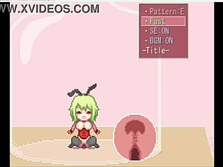 Suggestive Bunny Girl’s Teasing Anal Creampie on Stage