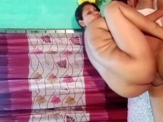 Young couple's hot homemade passion