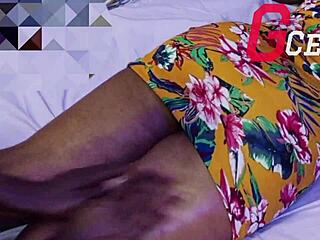 Steamy massage with gorgeous black MILF
