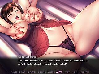 Ayako’s relentless lingerie tease in anime scene