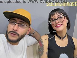 Tattooed Beauty's Daring Deepthroat Debut Blowjob