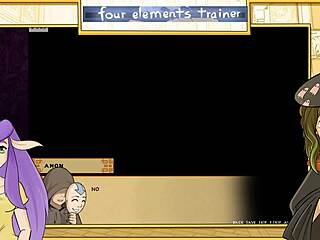 Avatar Last Airbender orgy in Four Elements Trainer 13
