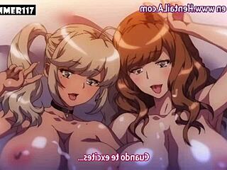 Hentai Threesome Blowjob