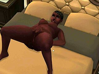 Demi’s Ebony Hentai Masturbation Session