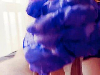 Teasing Cum Flood In Gloves During Close Play