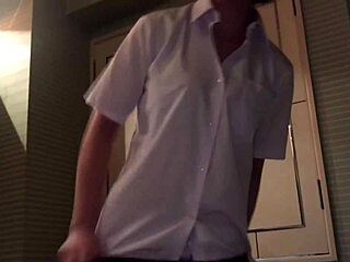 Japanese teen’s tender blowjob with big breasts