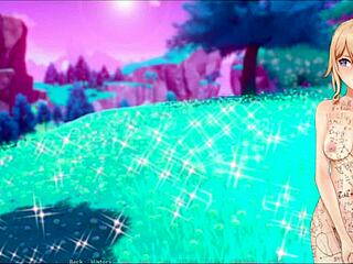 Animated beauties explore daring games.