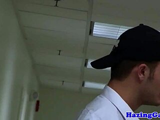College Twinks Sucking and Banging in Dorm Room