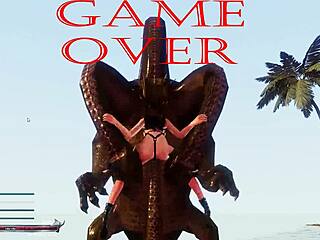 Sword x hime anime pussy fucked in game over