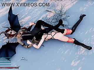 Sword x hime anime pussy fucked in game over