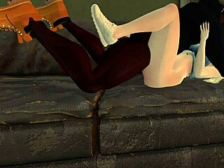 Second Life Black Man Teases White Woman