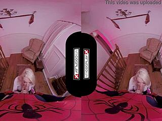 spider gwen blows mind with mouth in vr porn