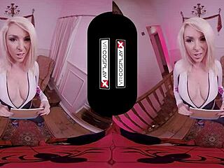 spider gwen blows mind with mouth in vr porn
