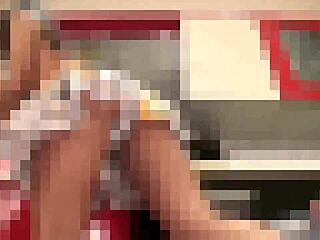 Teen’s Upskirt Tease While Cooking Dinner