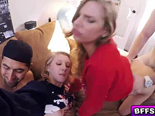 Teens shocked by huge dick in box