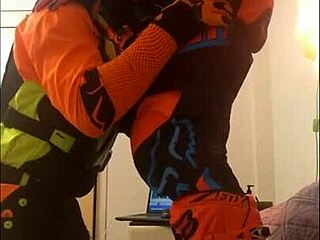 Motocross Rider's Garage Passion Ignites