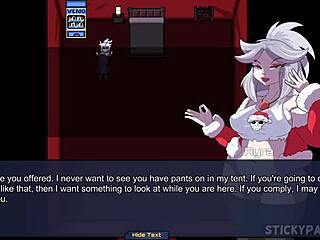 Silver-haired babe fucks at Spunkstock hentai festival