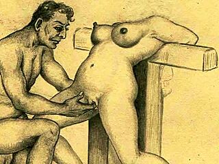 Vintage hairy anime erotica collection