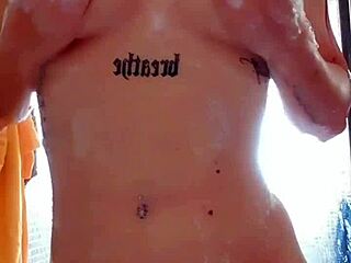 Hey, check out natural beauty in an endless steamy shower