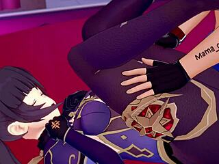 mona’s fierce hotel fuck in genshin impact