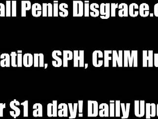 jerk that tiny cock for me now