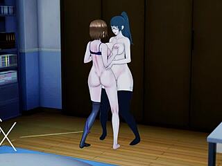 Anime Nobara And Maki’s Teasing Lesbian Hentai Play